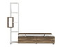 Hanah Home Tulip Mueble de TV Blanco y Nogal